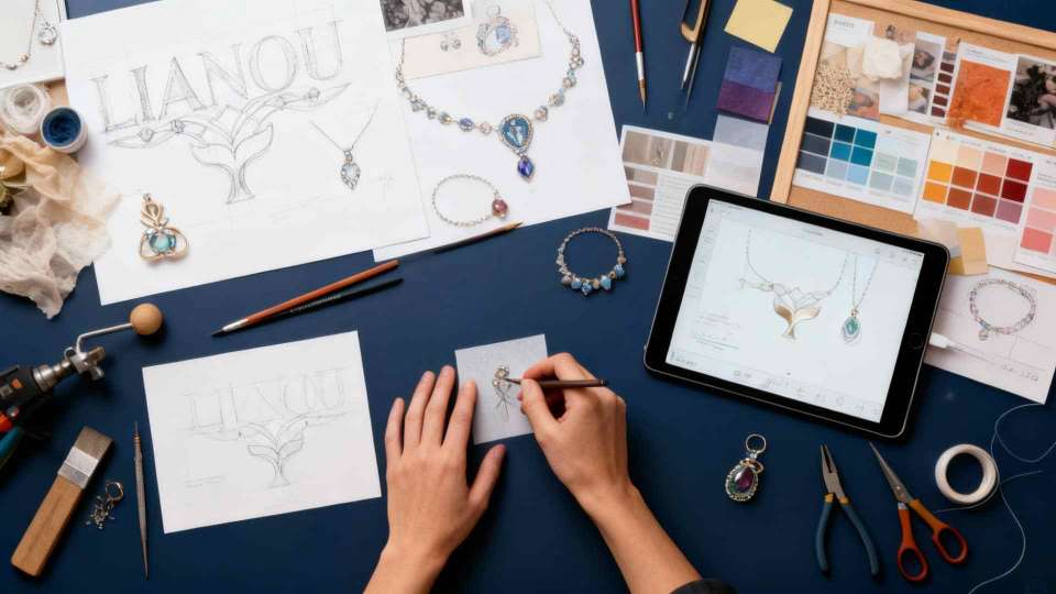 Custom Jewelry Design Background