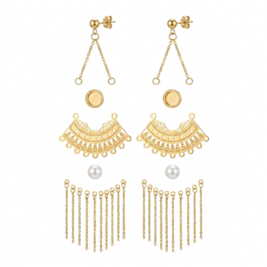 Pavé Zircon Butterfly High Polish Stainless Steel Earrings detail