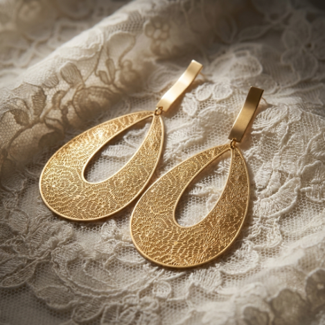 Pavé Zircon Butterfly High Polish Stainless Steel Earrings detail