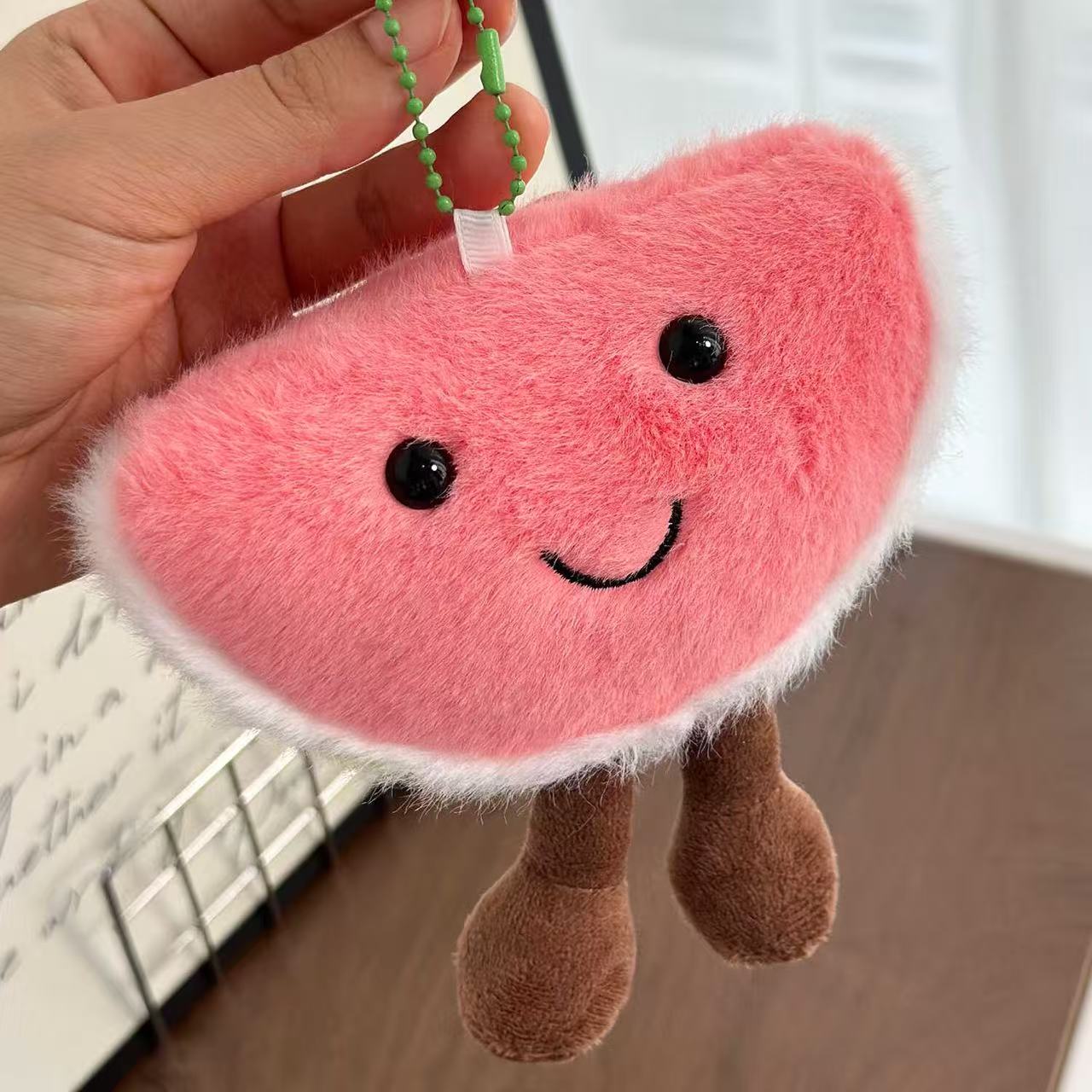Cute Watermelon Plush Keychain