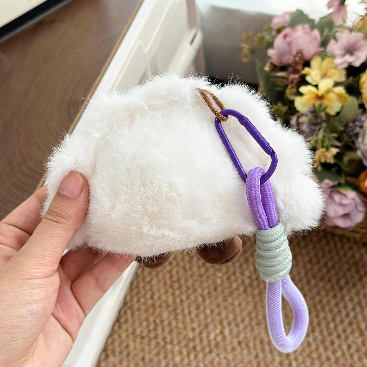 4 - inch 10cm Main Dish Fried Rice Cake Plush Pendant - Alternative View