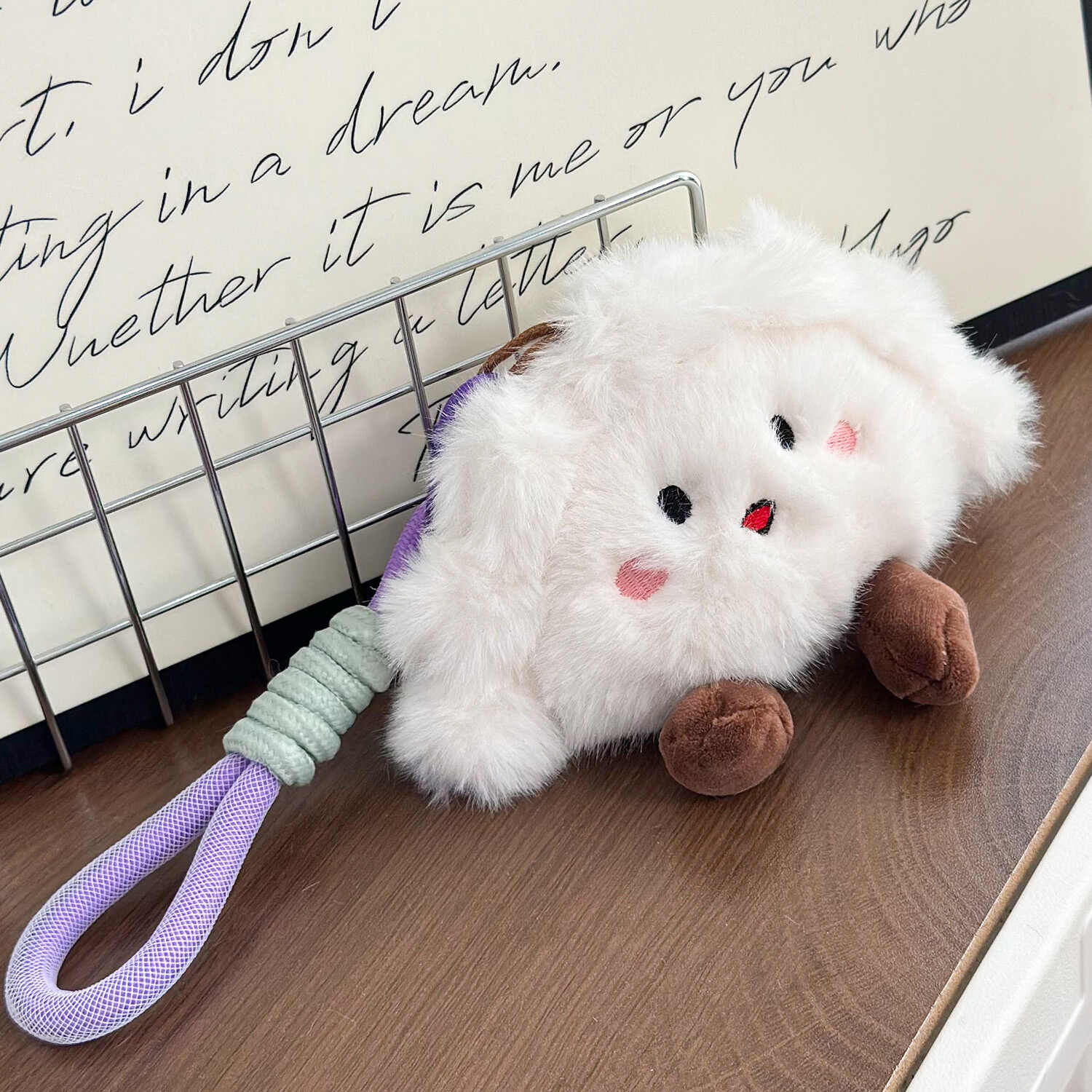 4 - inch 10cm Main Dish Fried Rice Cake Plush Pendant