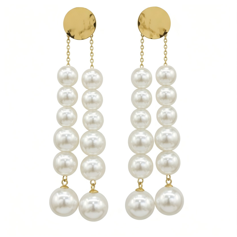 Pearl String Earrings