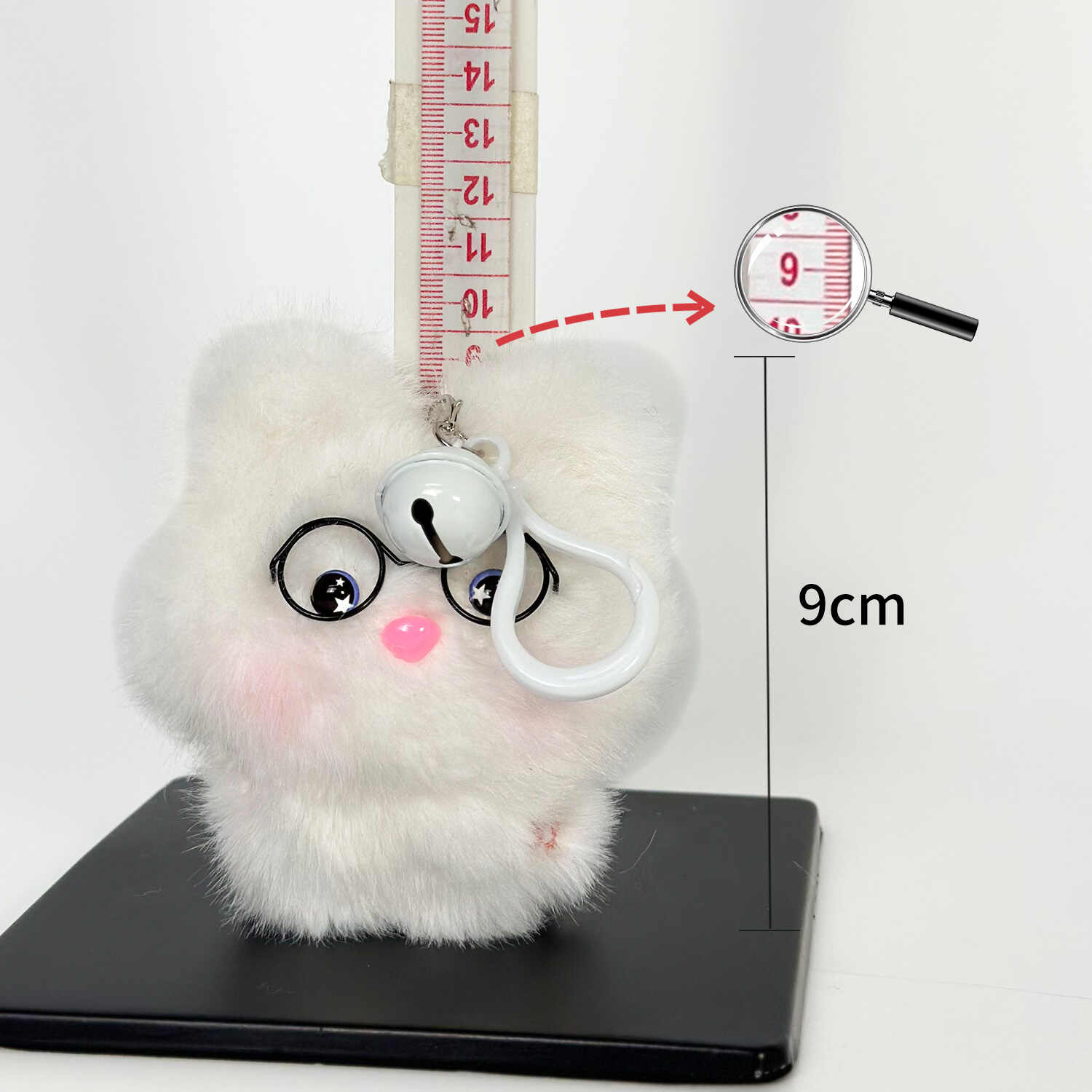 4 - inch 10cm Doctor Rabbit Plush Toy Pendant - Image 5