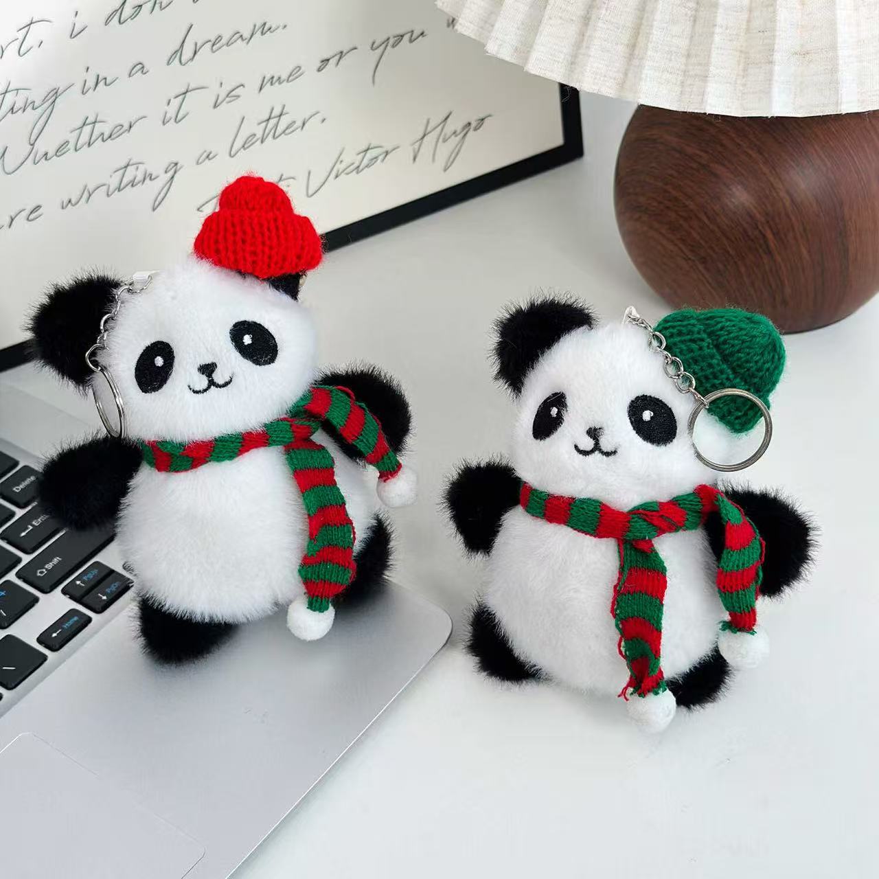 Christmas Panda Plush Charm