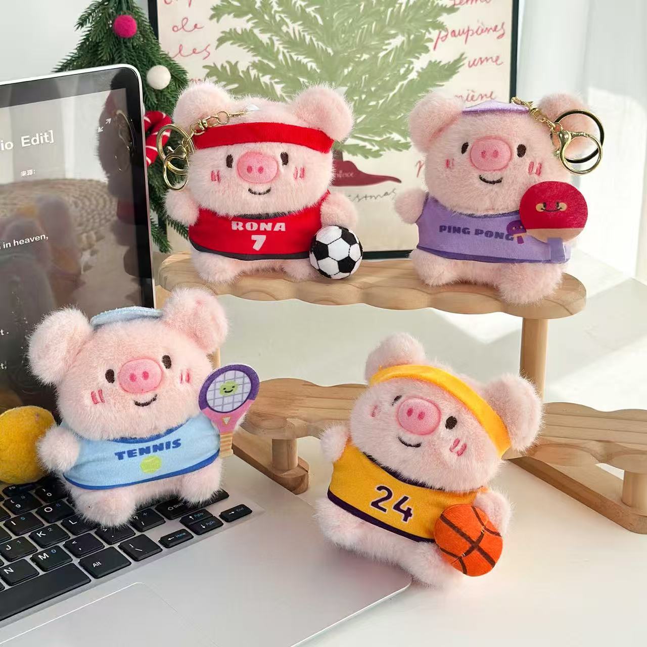 Sports Piglet Keychain