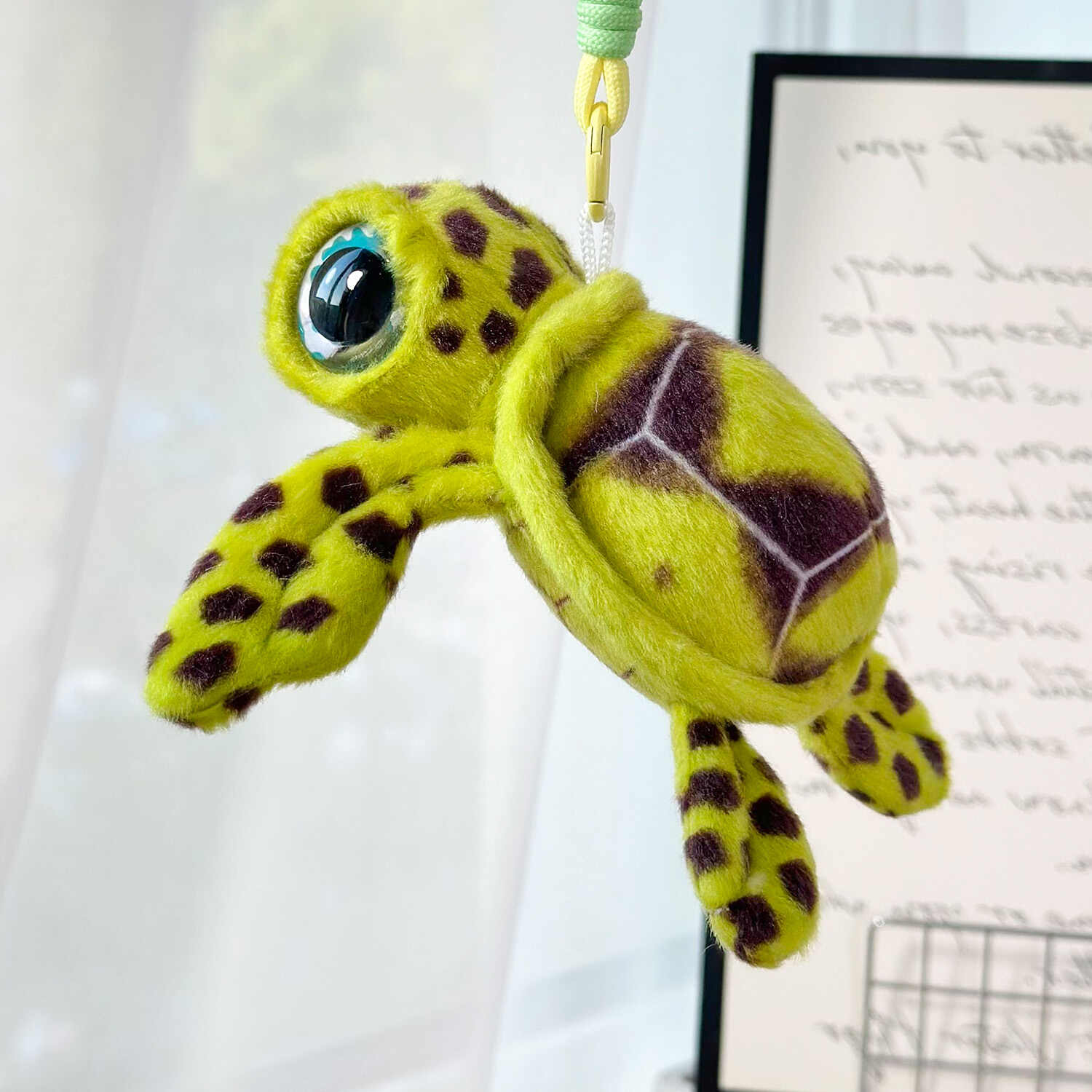 4 - inch 13cm Realistic Sea Turtle Plush Pendant - Image 5