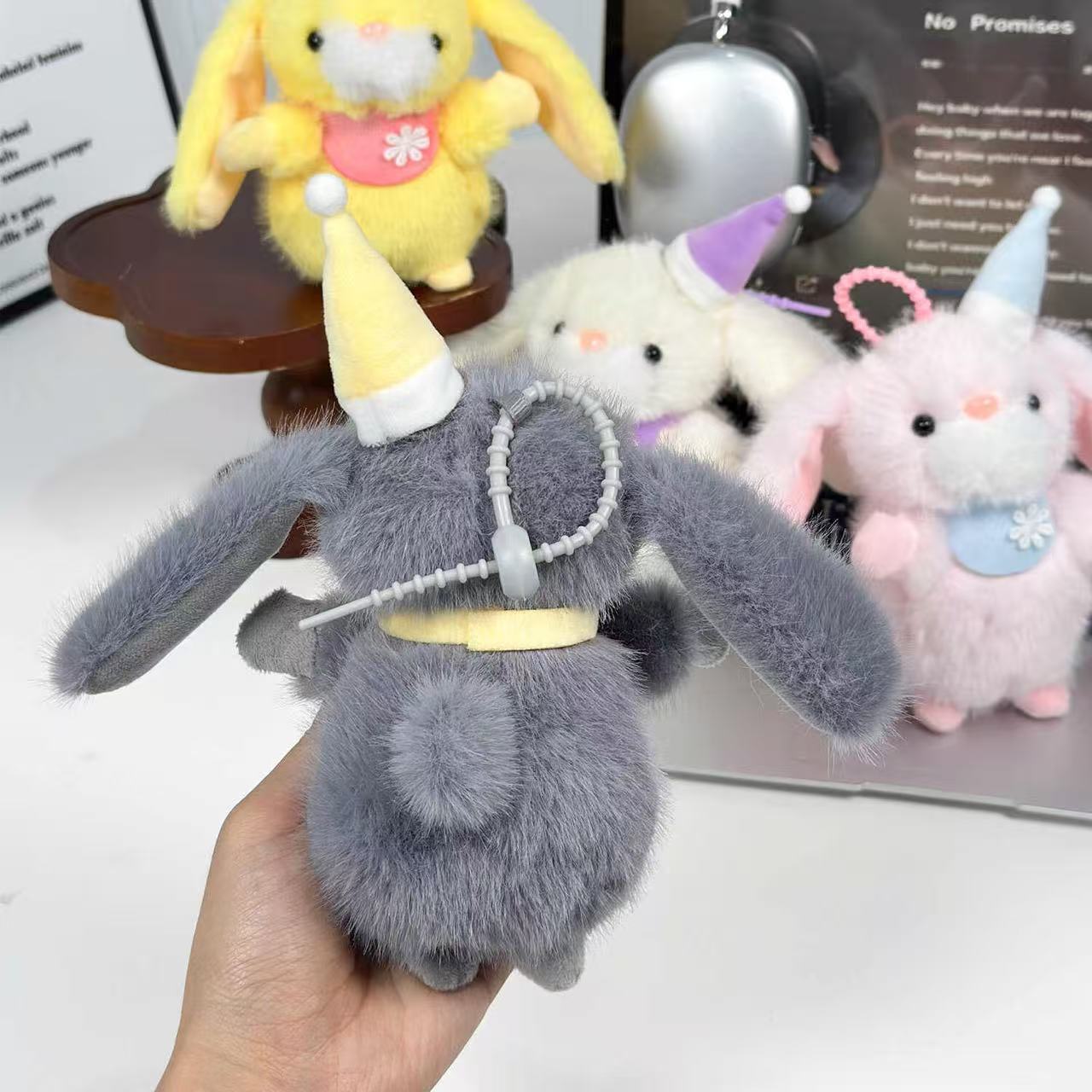 Bib Elf Bunny Keychain - Alternative View