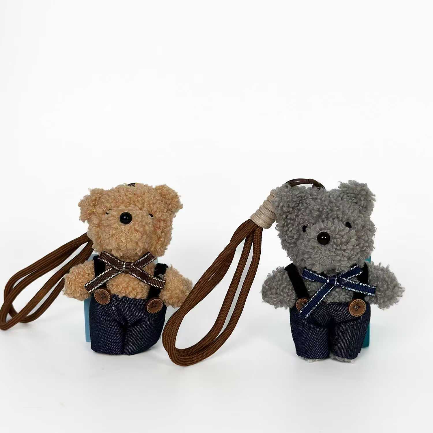 Cowboy Overalls Bear Plush Keychain - Image 5