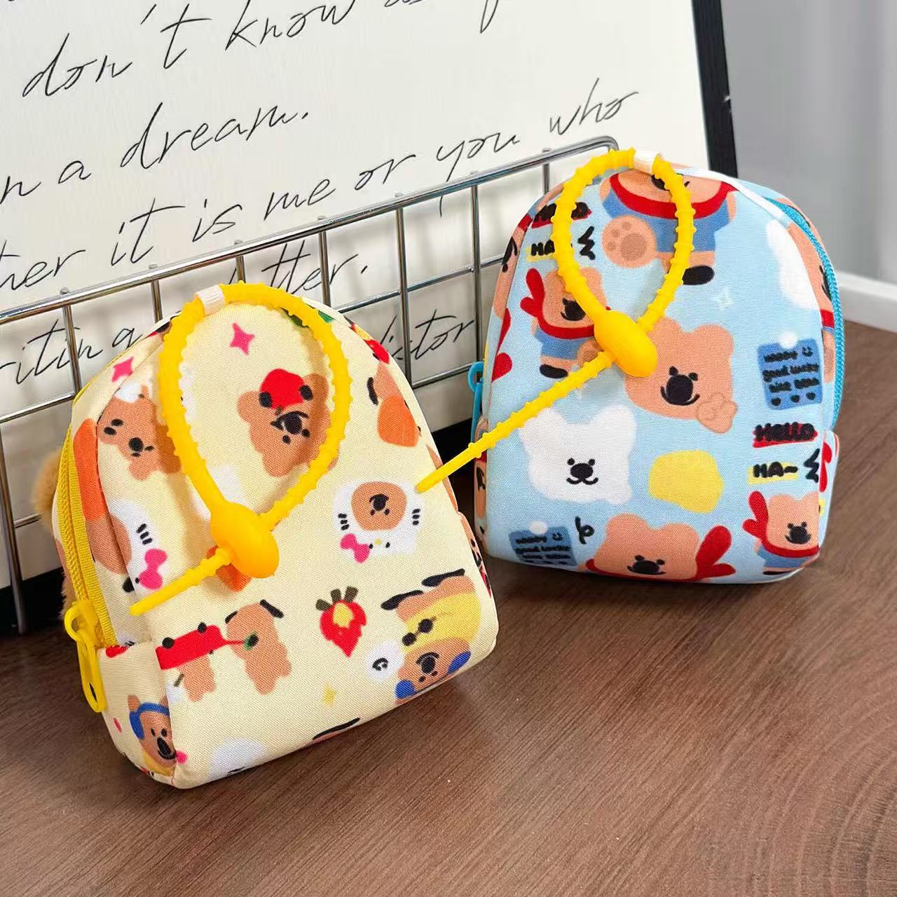 Animal Brothers Coin Purse Plush Keychain - Alternative View