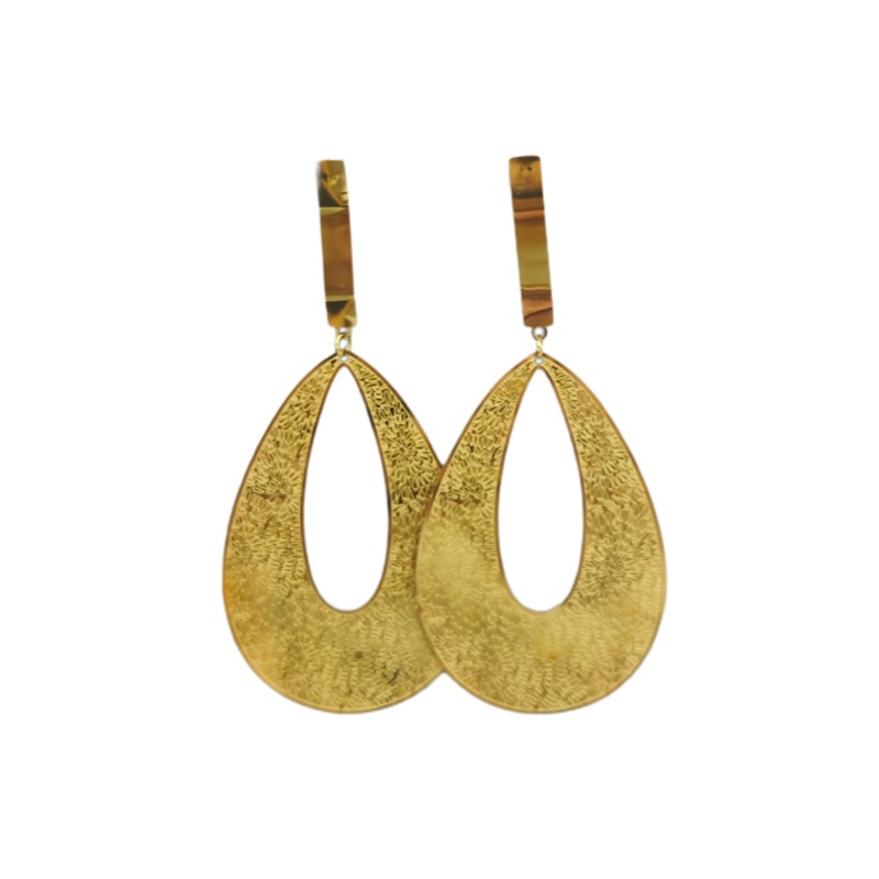 Water Drop Textured Earrings