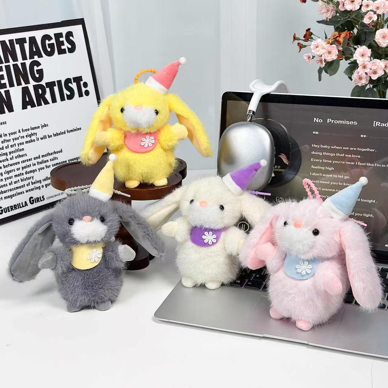 Bib Elf Bunny Keychain