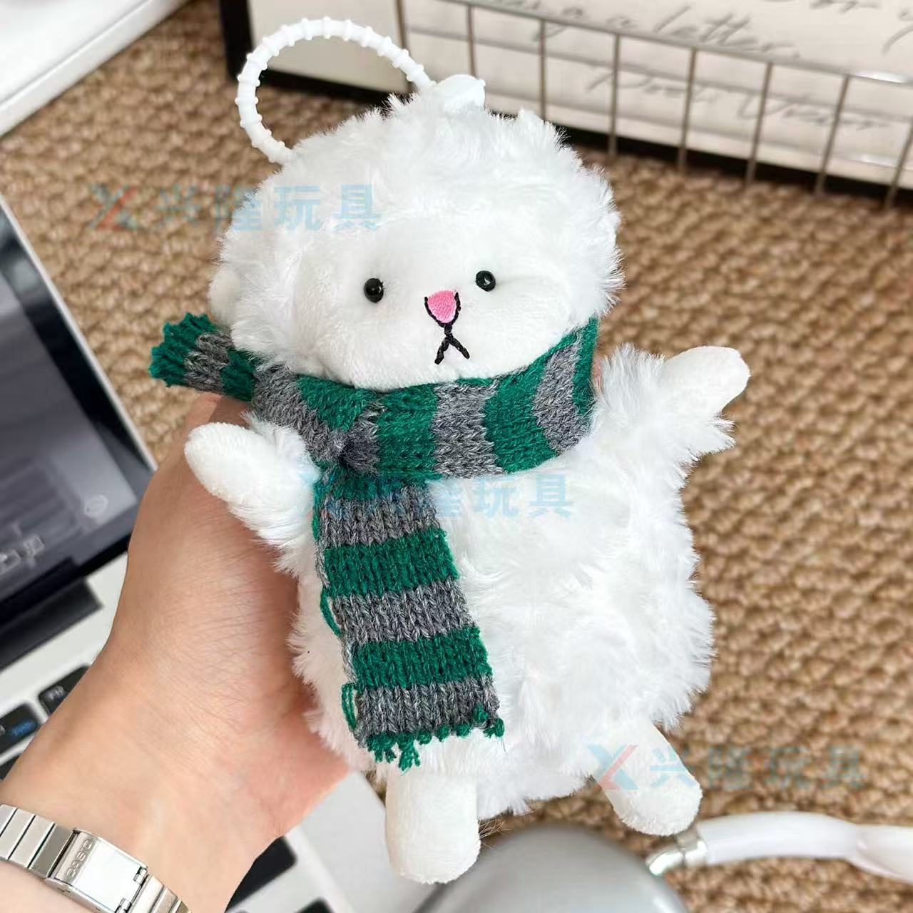 Colorful Scarfed Lamb - Alternative View