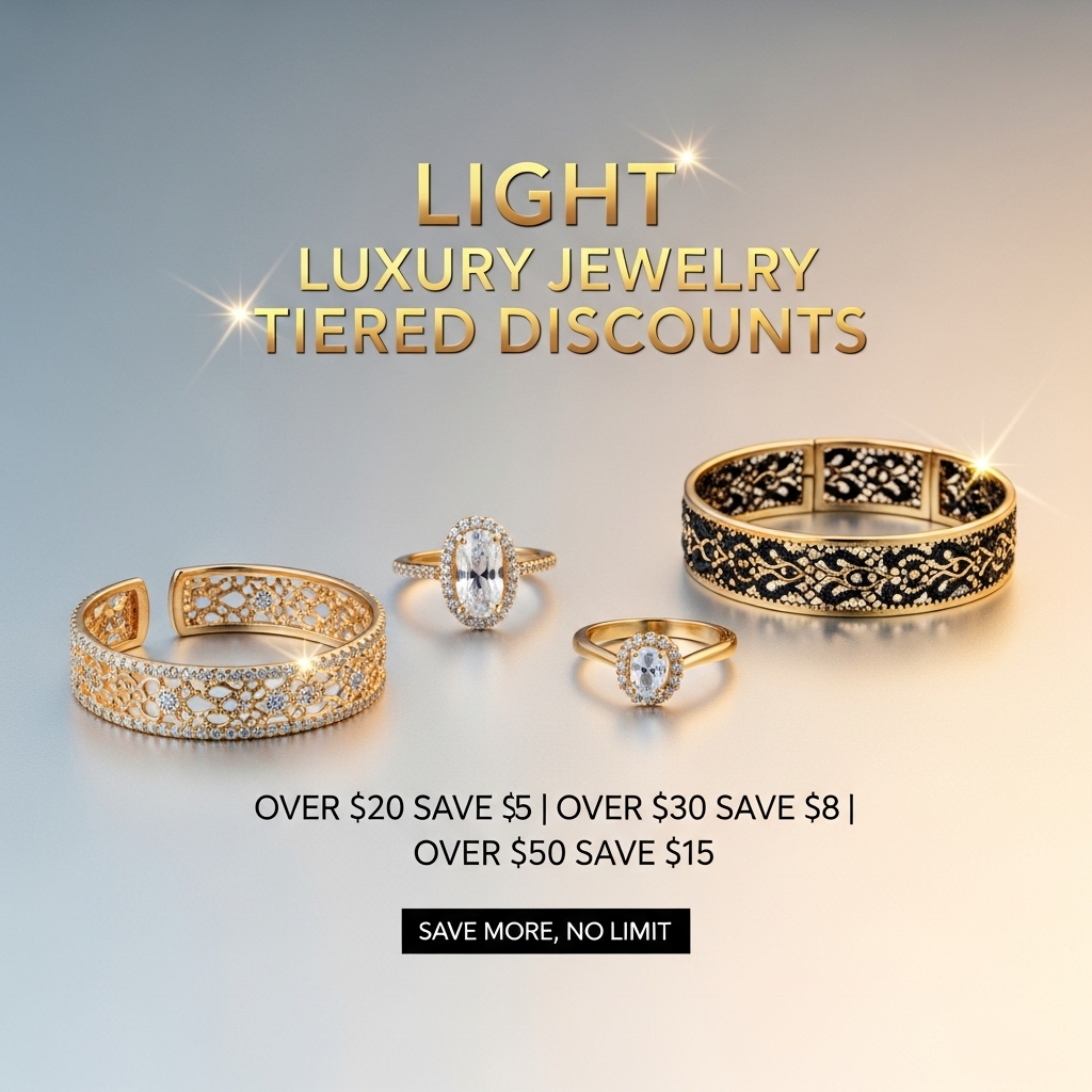 Brilliant Light Luxury Jewelry Discount Festival