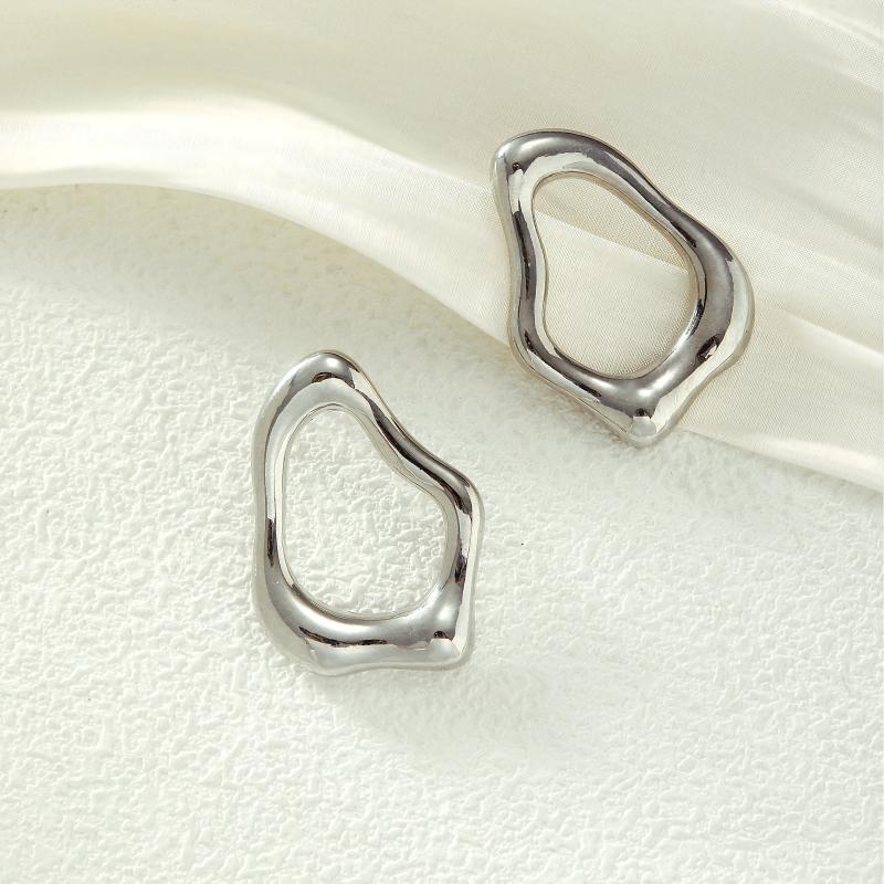 Irregular Geometric - Shaped Iron Earrings
