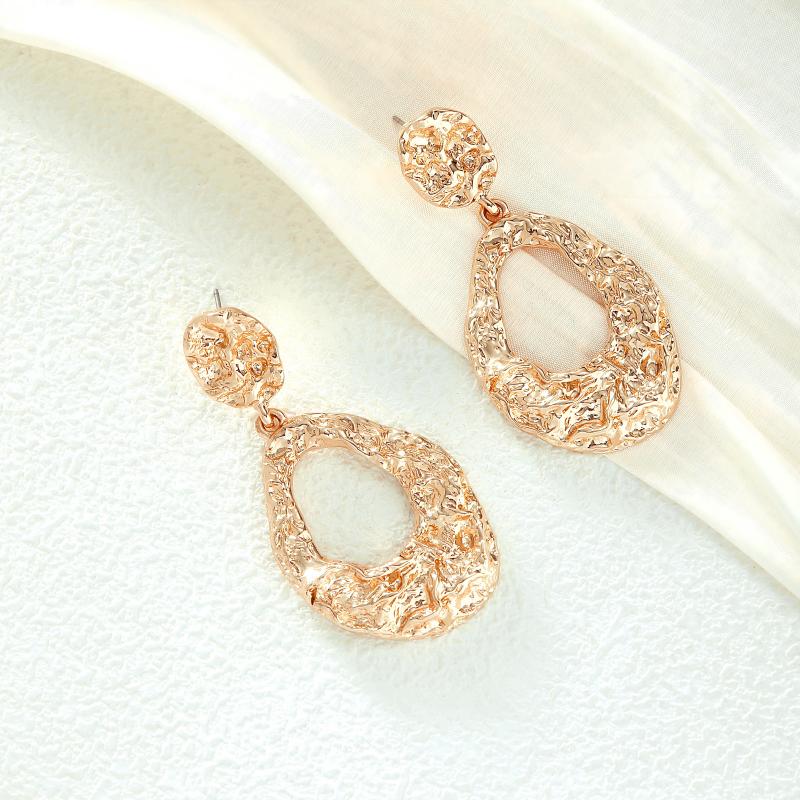 Irregular Hollow - Shaped Iron Earrings
