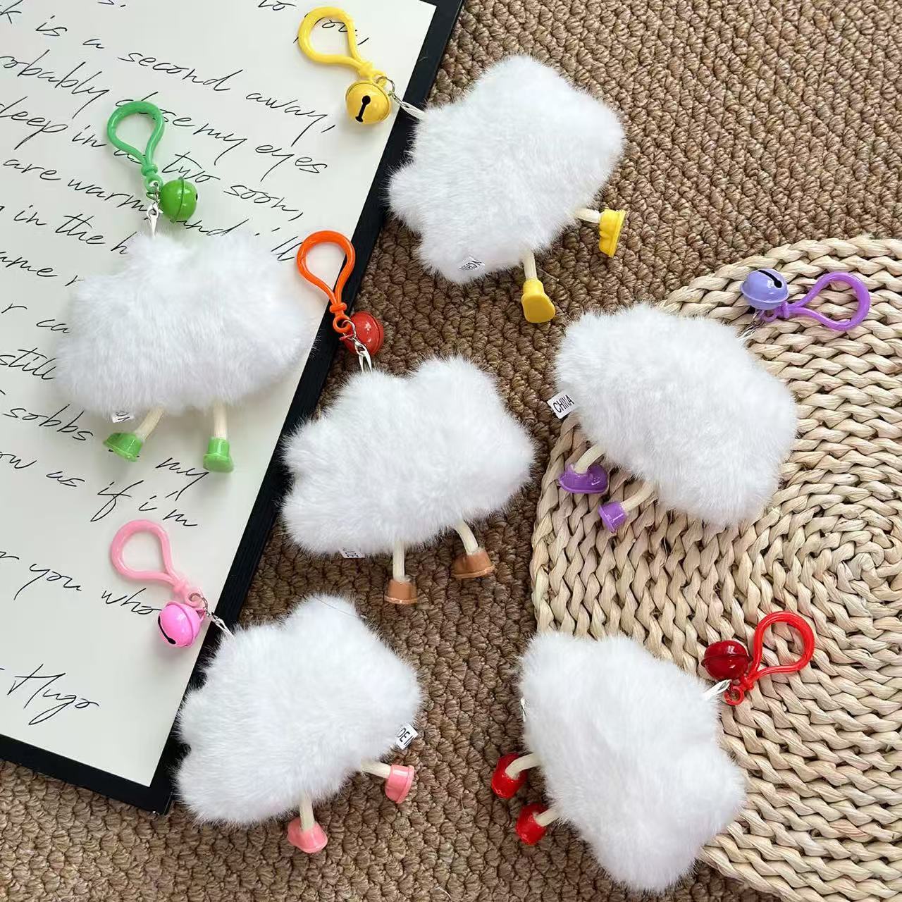 Big-eyed & Cute Cloud Keychain - Alternative View