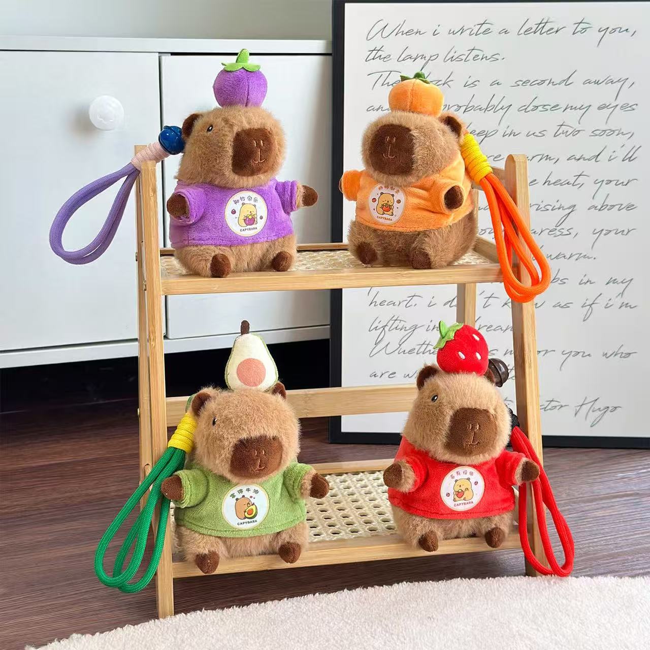 Fruit Guinea Piglet Keychain