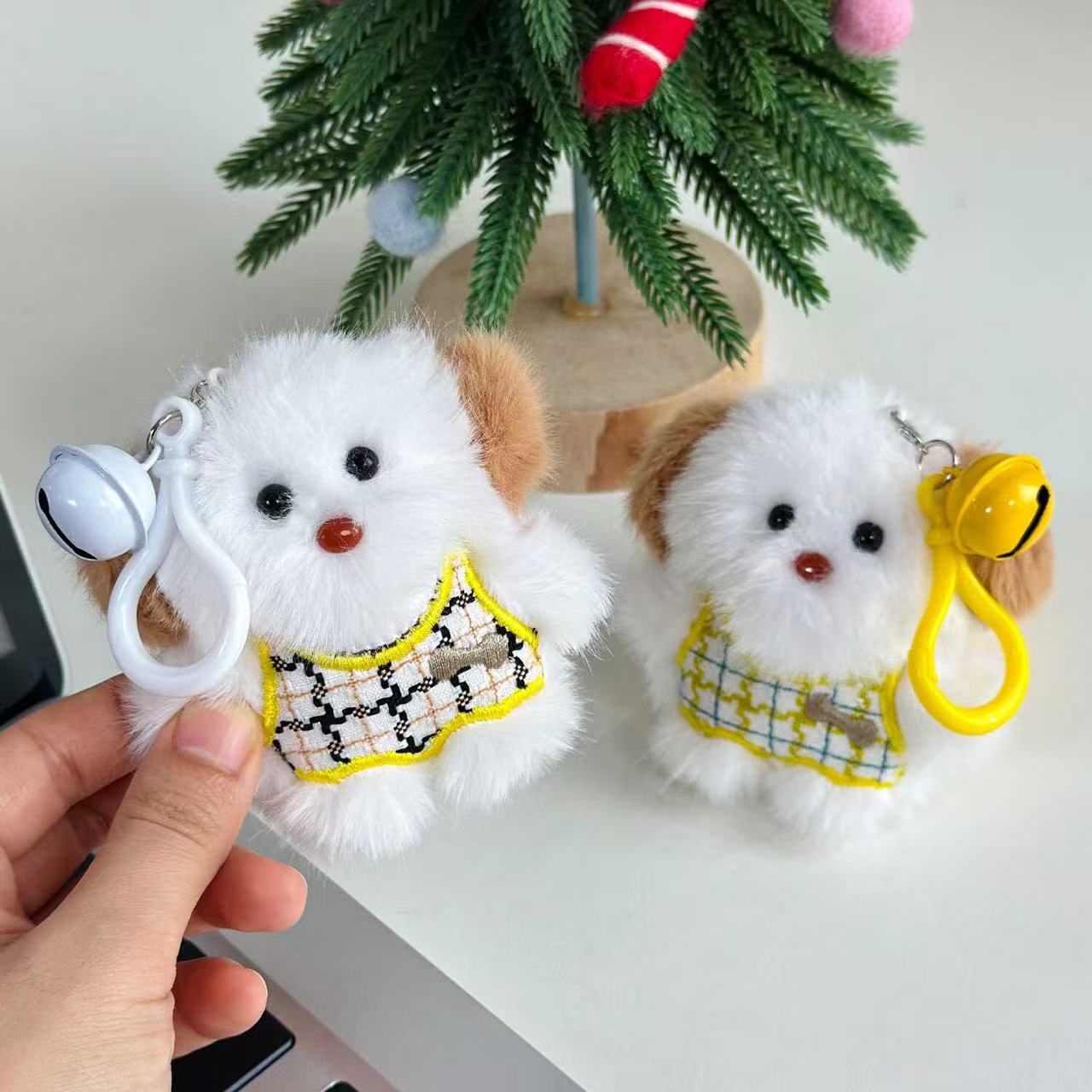 Vest-Wearing Dog Plush Toy - Alternative View