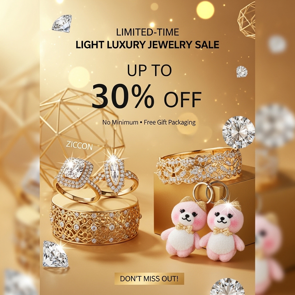 Sparkling Light Luxury Limited-Time Discount Season