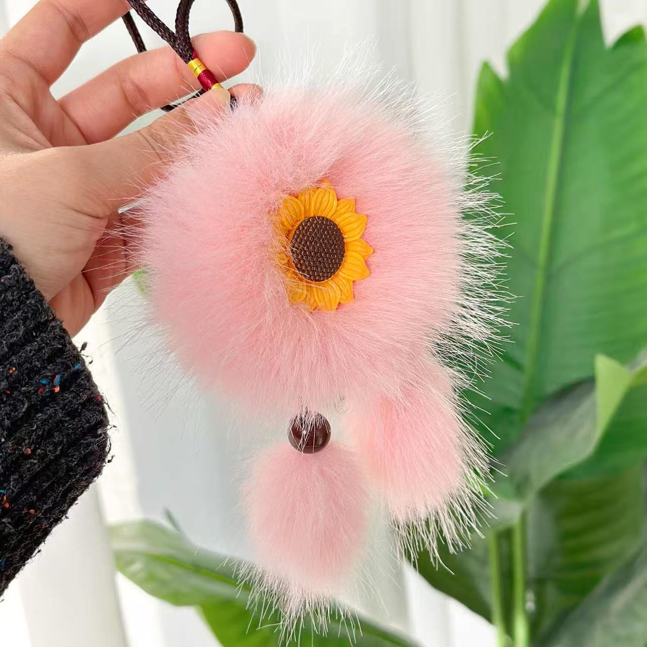 Sunflower Dreamcatcher Plush Keychain