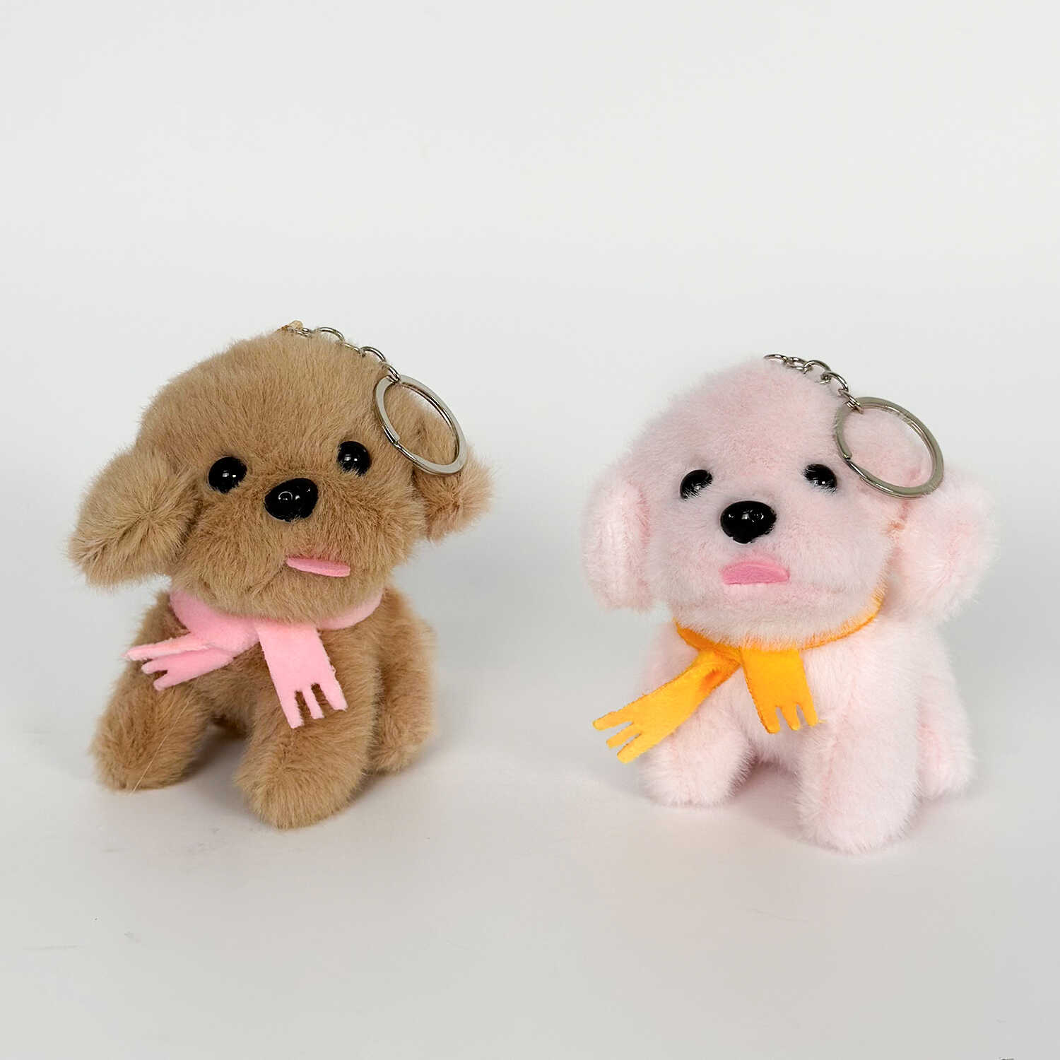 4 - inch 10cm Head - tilted Scarf Dog Pendant - Alternative View
