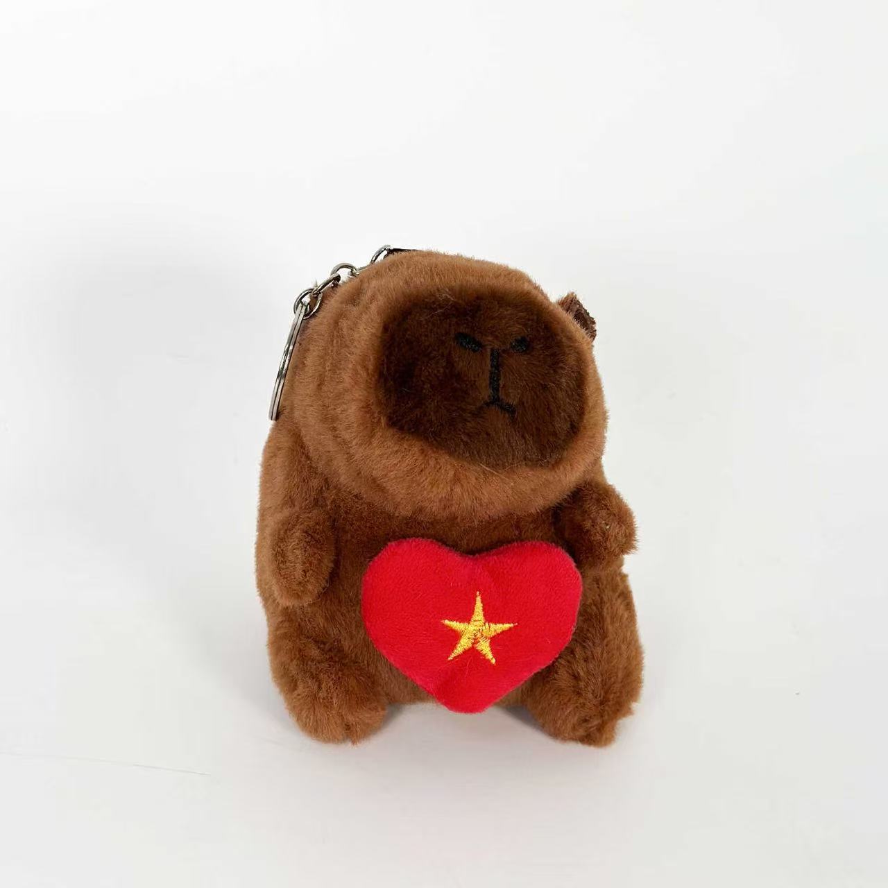 Shining Red Star Plush Keychain - Image 5