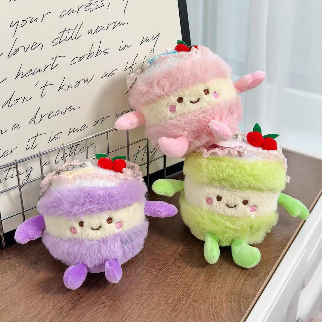 Sweet & Cute Mini Cake Plush Keychain