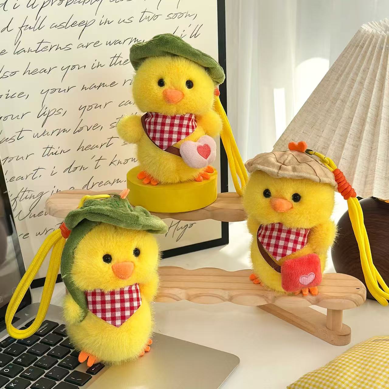 Lotus Leaf Duckling Plush Keychain - Alternative View