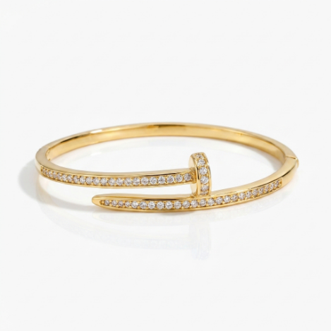 Golden Glow Pavé Zircon Bracelet Butterfly Euro-American Metal Bracelet