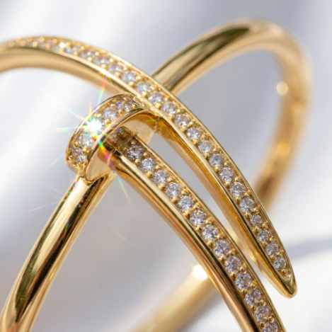 Golden Glow Pavé Zircon Bracelet Butterfly Euro-American Metal Bracelet