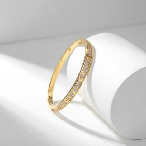 Pavé Zircon Bracelet Euro-American Luxury Metal Bracelet Hover