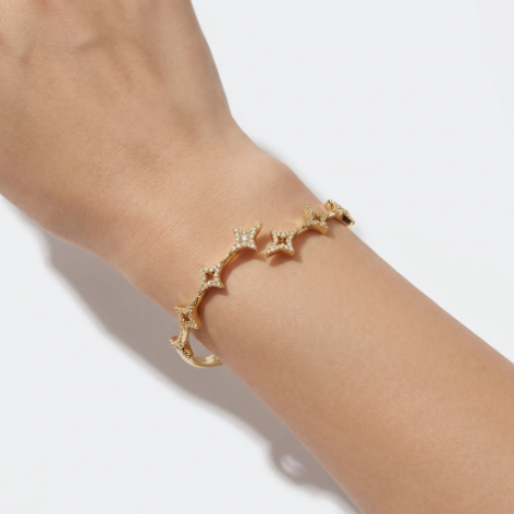 Pavé Zircon Bracelet Euro-American Luxury Metal Bracelet