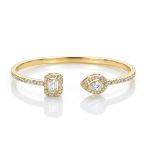 Pavé Zircon Bracelet Euro-American Luxury Metal Bracelet