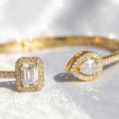 Pavé Zircon Bracelet Euro-American Luxury Metal Bracelet