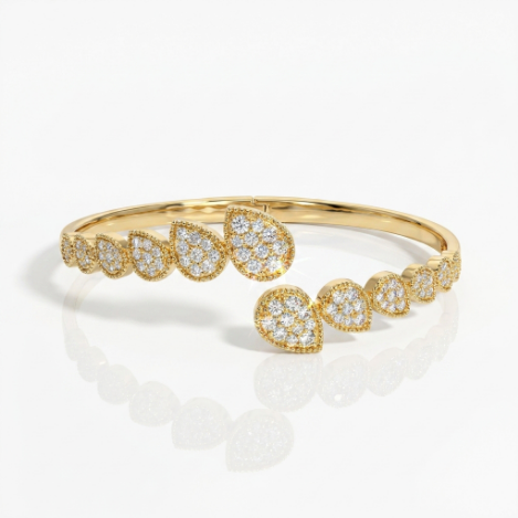 Pavé Zircon Bracelet Euro-American Luxury Metal Bracelet
