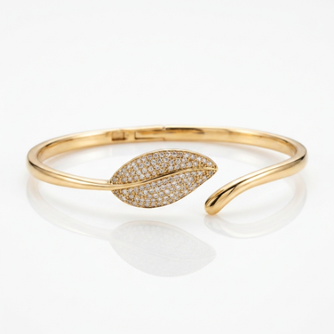 Pavé Zircon Bracelet Euro-American Luxury Metal Bracelet