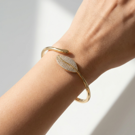 Pavé Zircon Bracelet Euro-American Luxury Metal Bracelet