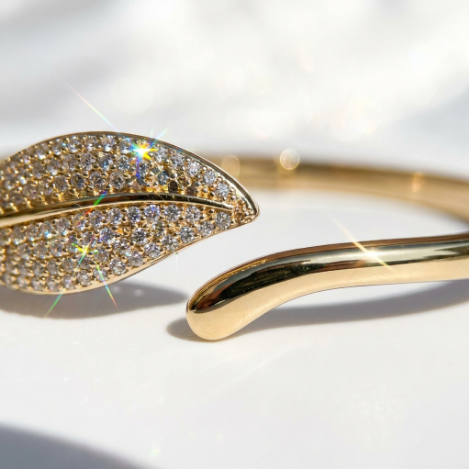 Pavé Zircon Bracelet Euro-American Luxury Metal Bracelet