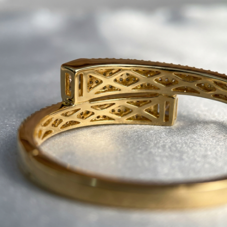 Pavé Zircon Bracelet Euro-American Luxury Metal Bracelet