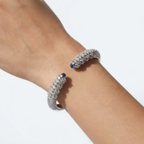 Pavé Zircon Bracelet Euro-American Luxury Metal Bracelet