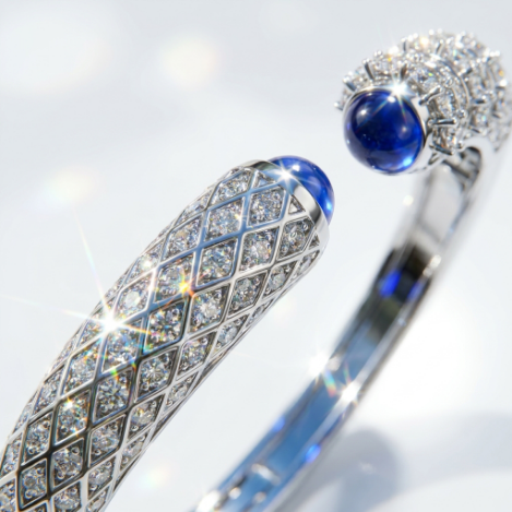 Pavé Zircon Bracelet Euro-American Luxury Metal Bracelet