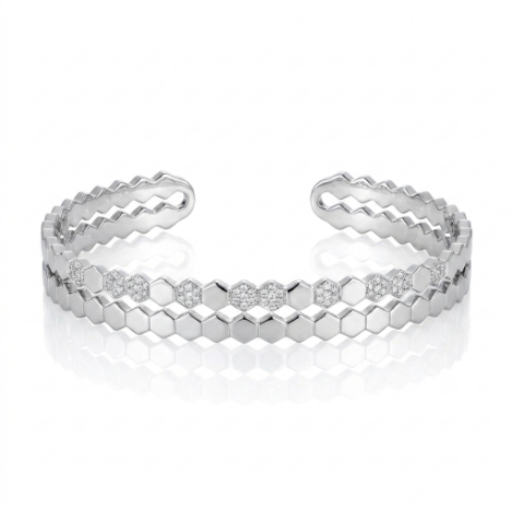 Pavé Zircon Bracelet Euro-American Luxury Metal Bracelet