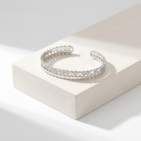 Pavé Zircon Bracelet Euro-American Luxury Metal Bracelet Hover