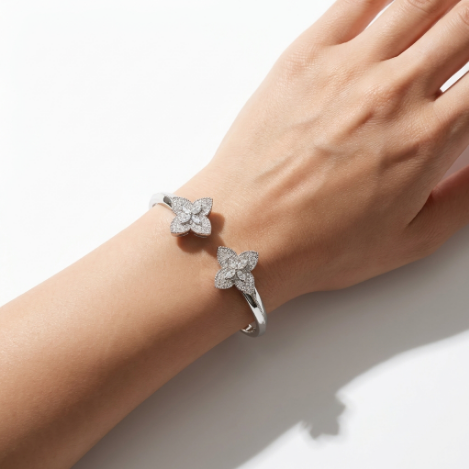 Pavé Zircon Bracelet Euro-American Luxury Metal Bracelet