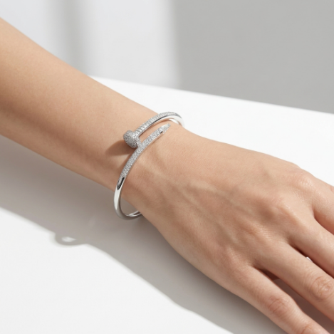 Pavé Zircon Bracelet Euro-American Luxury Metal Bracelet