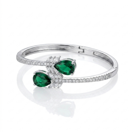 Pavé Zircon Bracelet Euro-American Luxury Metal Bracelet