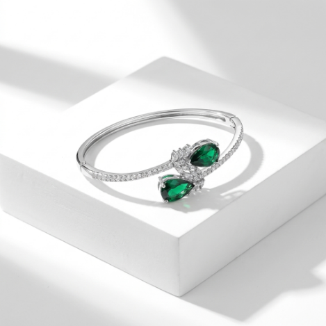Pavé Zircon Bracelet Euro-American Luxury Metal Bracelet Hover