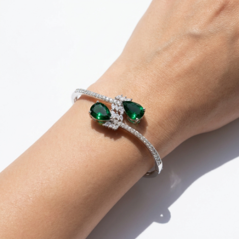 Pavé Zircon Bracelet Euro-American Luxury Metal Bracelet