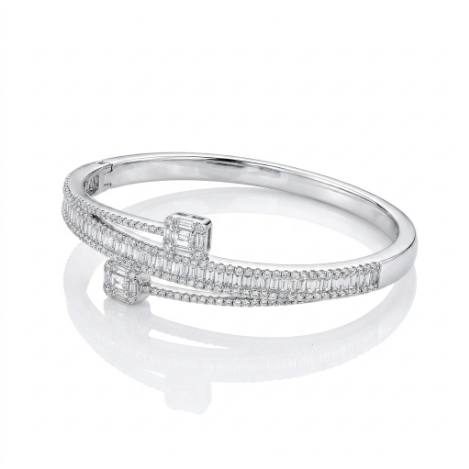 Pavé Zircon Bracelet Euro-American Luxury Metal Bracelet